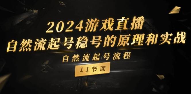 2024游戏直播-自然流起号稳号的原理和实战，自然流起号流程（11节）-舒阳传媒网