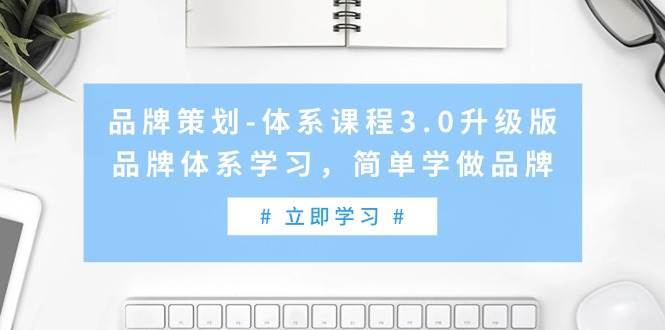 品牌策划-体系课程3.0升级版，品牌体系学习，简单学做品牌（高清无水印）-舒阳传媒网