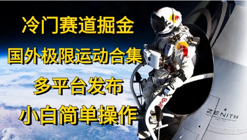 冷门赛道掘金，极限运动合集，多平台发布，小白简单操作-舒阳传媒网