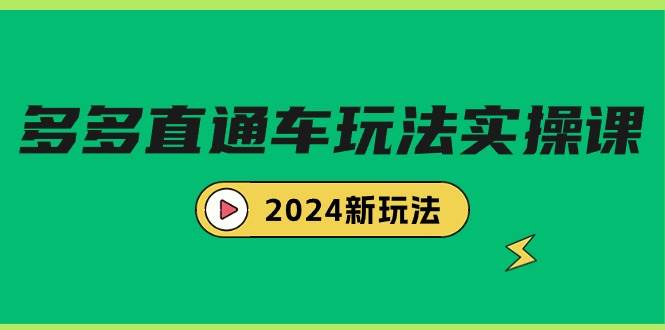 图片[1]-多多直通车玩法实战课，2024新玩法（7节课）-舒阳传媒网